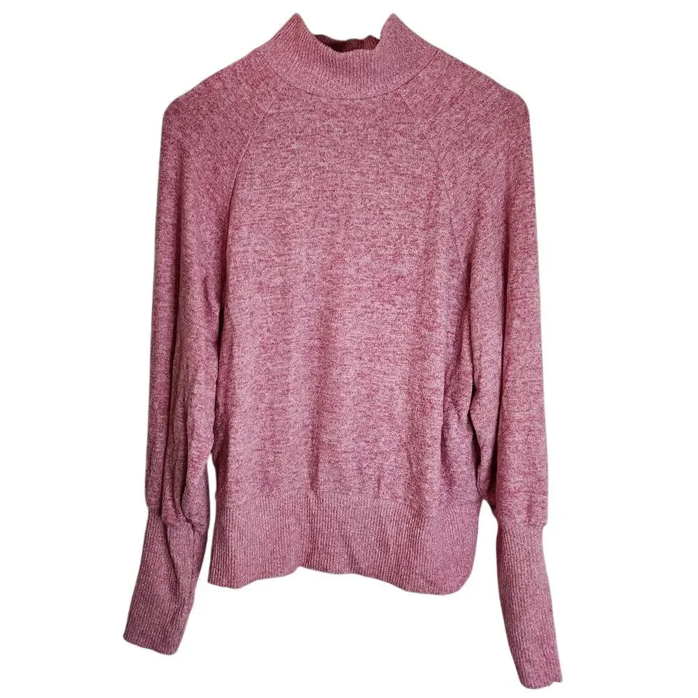 Maeve Anthropologie Sweater Women's Small‎ Turtle Neck Long Sleeve Pink